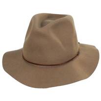 Wesley Packable Wool Felt Fedora Hat - Desert