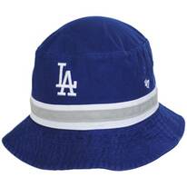Dodgers Striped Cotton Bucket