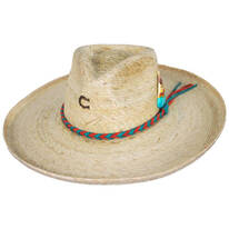 Teepee Palm Straw Wide Brim Fedora Hat
