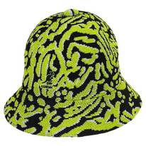 Carnival Casual Tropic Knit Bucket Hat - Black/Green