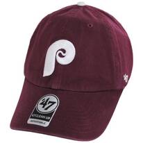 Philadelphia Phillies MLB Clean Up Strapback Baseball Cap Dad Hat