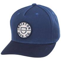 Crest 5-Panel Snapback Baseball Cap - Teal