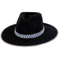 Hickory Knolls Wool Felt Wide Brim Fedora Hat