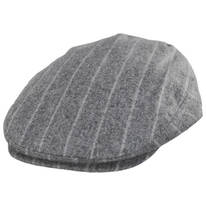 B2B Baskerville Hat Company Regency Wool Pinstripe Ivy Cap