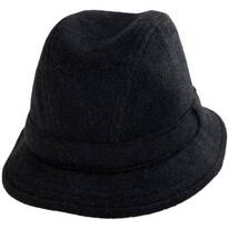 Teflon™ Shield and Melange Wool Rollable Walking Rain Hat