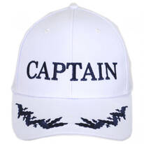 B2B Captain Snapback Baseball Cap - White