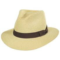 Rio Toyo Straw Safari Fedora Hat