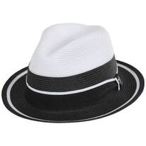 Rodano Two Tone Poly Braid Fedora Hat
