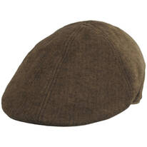 B2B Baskerville Hat Company Newport Cotton Herringbone Duckbill Ivy Cap