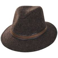 Hoagy Wool Blend Safari Fedora Hat