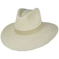 Harper Panama Straw Fedora Hat - Sand