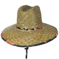 Kenny Green Leaf Straw Lifeguard Hat