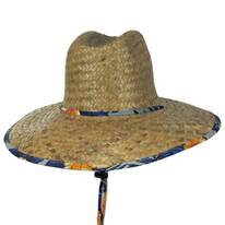 Kenny Hibiscus Straw Lifeguard Hat