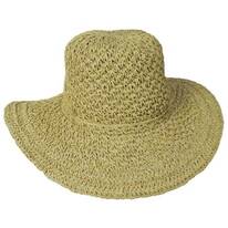 Soleil Crochet Toyo Straw Swinger Sun Hat