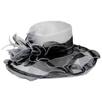 Two-Tone Organza Lampshade Hat