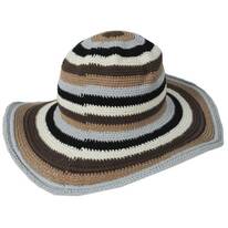 Java Striped Cotton Crochet Sun Hat