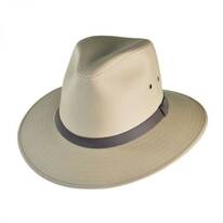 Cotton Safari Fedora Hat - British Tan